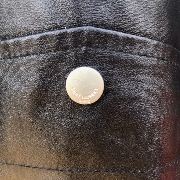 Saint Laurent Paris Women’s Small Leather Jacket - Picture 4 of 6